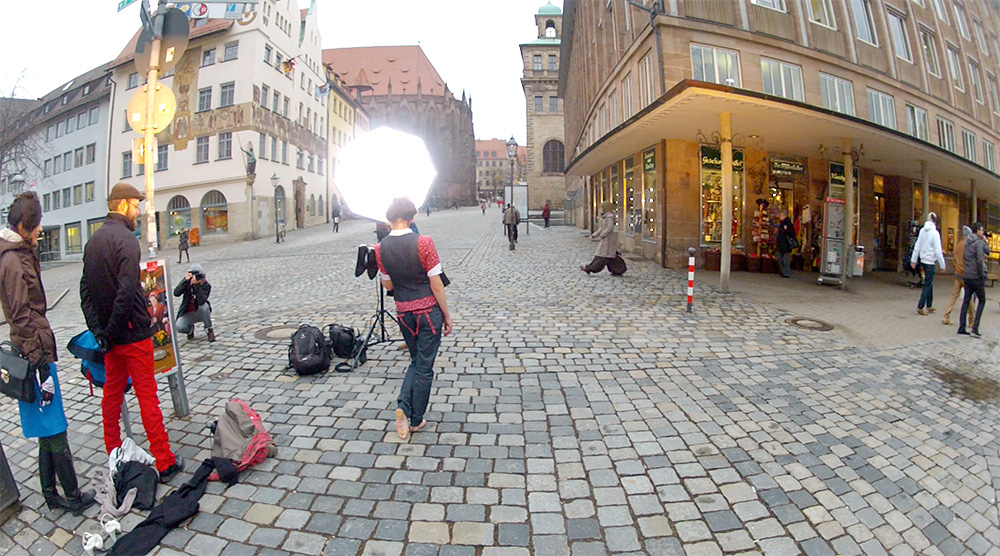 Backstage Blick aus der GoPro