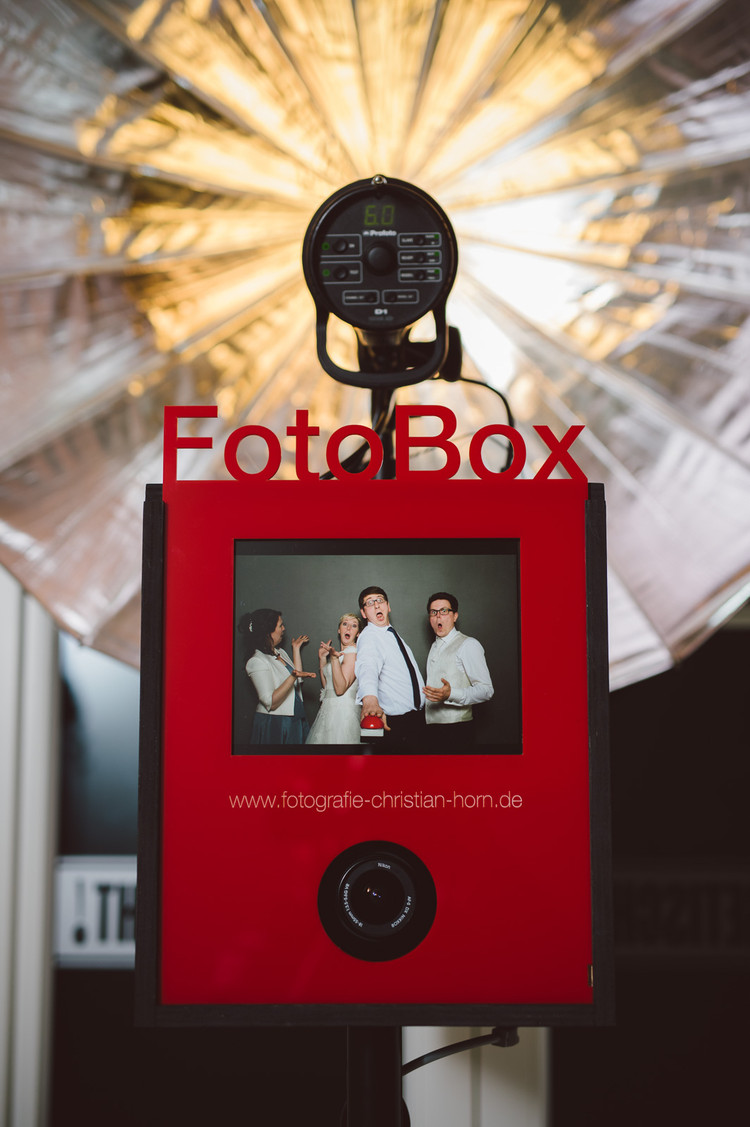 FotoBox Deluxe auf Hochzeit